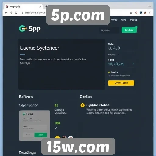 Explorando a interface de usuário do 5p.com