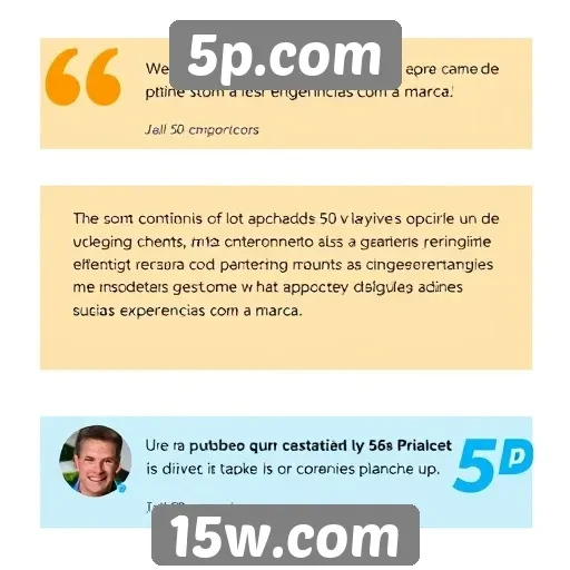 Feedback dos usuários sobre o atendimento do 5p.com